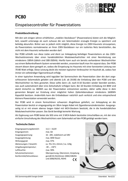 Einspeisecontroller PC80