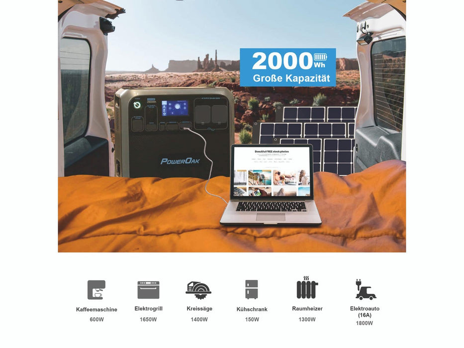 Bluetti Powerstation AC200P, 2000 W B-Ware