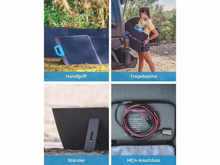 Bluetti Solarmodul PV120, 120 W faltbares Solarmodul