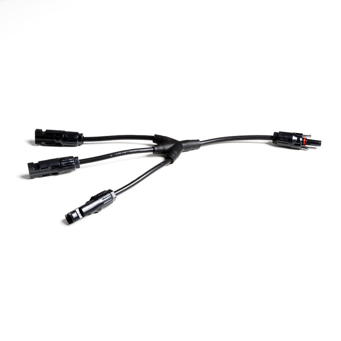 MC4 Stecker Set - Verteiler/Peitsche zur Parallelverschaltung von 3 Solarmodulen - lang