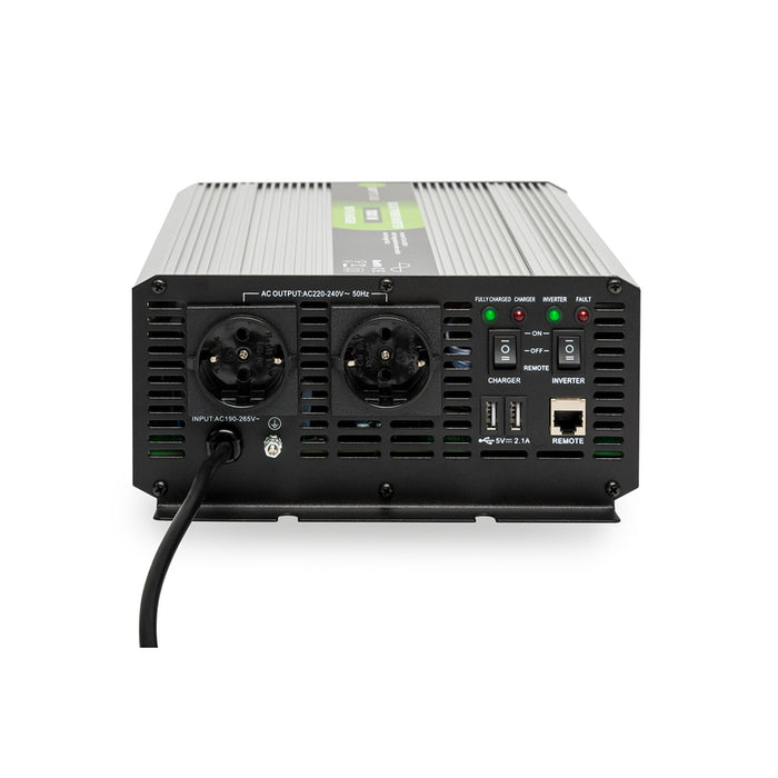 WATTSTUNDE® 1000W / 2000W 12V Sinus Spannungswandler WS12/1000NVS für Lithium Batterien