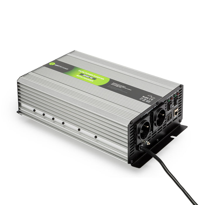 WATTSTUNDE® 2000W / 4000W 12V Sinus Spannungswandler WS12/2000NVS für Lithium Batterien
