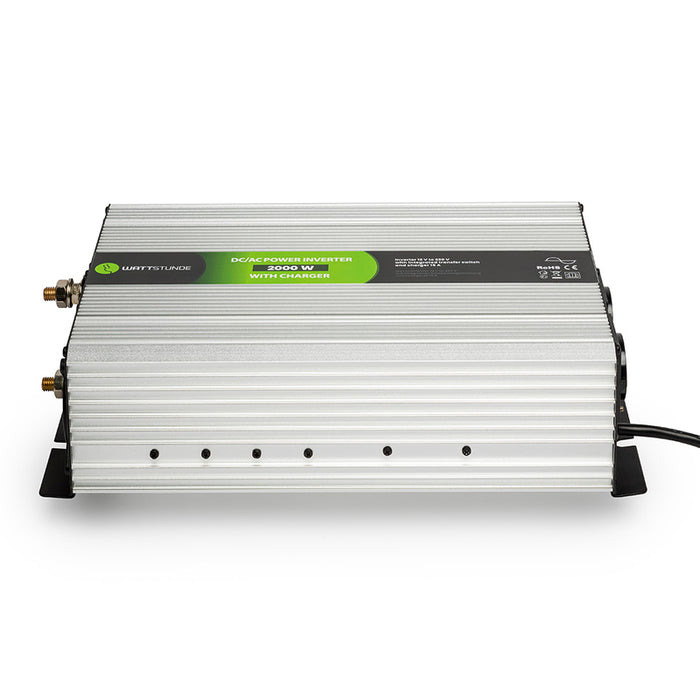 WATTSTUNDE® 2000W / 4000W 12V Sinus Spannungswandler WS12/2000NVS für Lithium Batterien