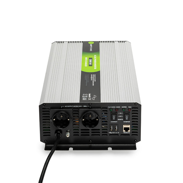 WATTSTUNDE® 2000W / 4000W 12V Sinus Spannungswandler WS12/2000NVS für Lithium Batterien
